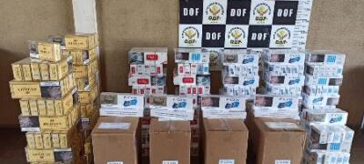 Durante a Operação Hórus DOF apreende veículos com cigarros e sinais de identificação adulterados