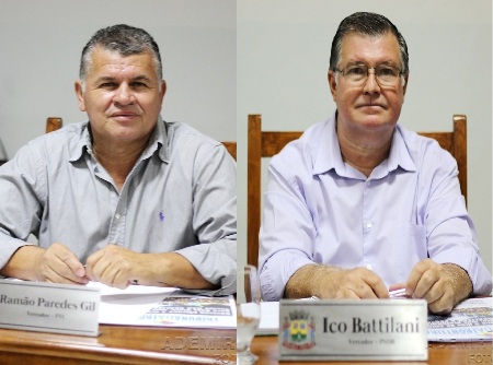 Vereador Ramão Paredes e Ico Battilani reivindicam rede de água para  a região do Pirapoca