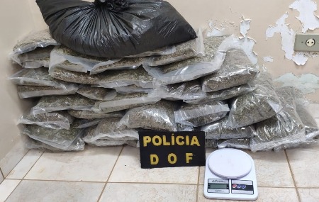 Veículo com maconha que seguia para Campo Grande foi apreendido pelo DOF durante a Operação Hórus