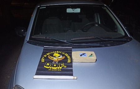 Homem com pasta base de cocaína foi preso pelo DOF durante a Operação Hórus