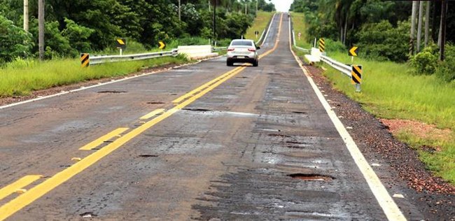 Câmara de Vereadores de Bela Vista reivindica ao DNIT recuperação na BR 060, entre Bela Vista a Agua Amarela