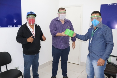 Hospital Regional de Ponta Porã (MS) recebe doação de 50 protetores faciais fabricados em impressora 3D