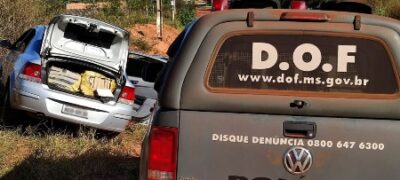 Veículo com mais de 300 quilos de maconha foi apreendido pelo DOF durante a Operação Hórus