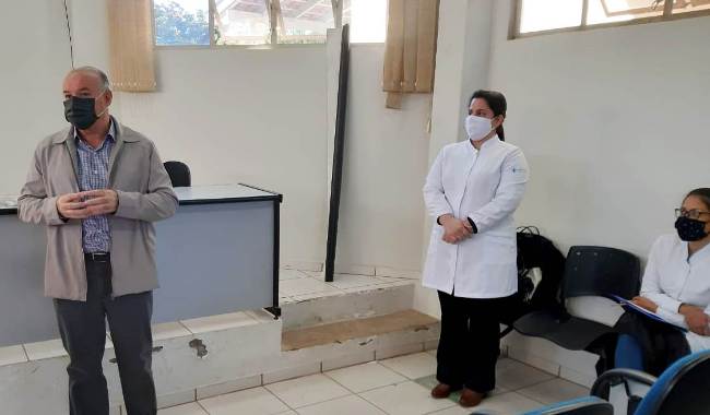 Em Caracol, profissionais da saúde recebem treinamento para atender pacientes com Covid-19