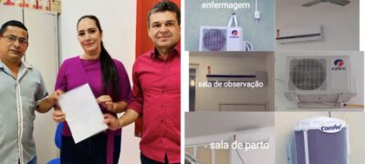 Após acordo entre executivo e câmara na devolução parcial de 10 mil reais, Xetinho Takeshi e Fabrizia Tinoco parabenizam hospital na aquisição de equipamentos