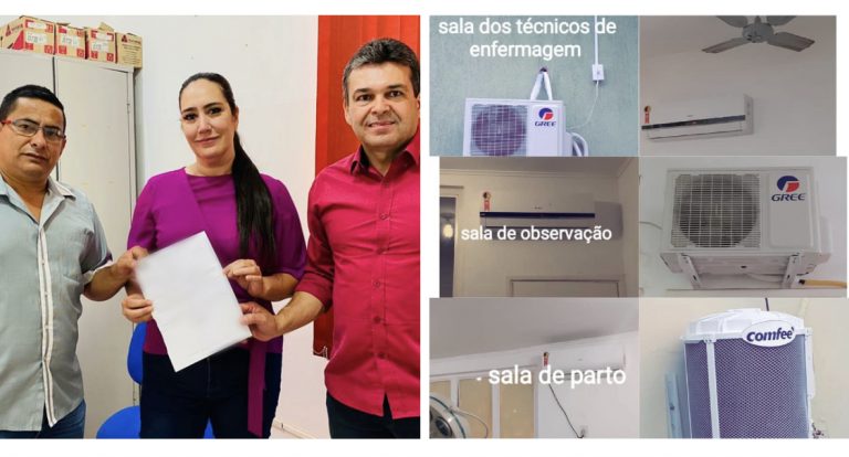 Após acordo entre executivo e câmara na devolução parcial de 10 mil reais, Xetinho Takeshi e Fabrizia Tinoco parabenizam hospital na aquisição de equipamentos