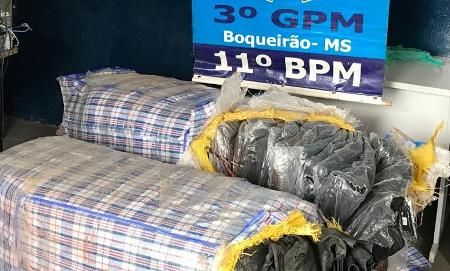 Polícia Militar apreende produtos de Descaminho durante abordagem no distrito de Boqueirão