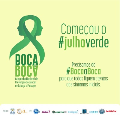 Campanha Julho Verde terá vasta programação sobre o câncer de cabeça e pescoço