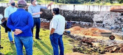 Obras do Governo no gabião e deck do lago Parque das Nações Indígenas avançam e devem terminar em 30 dias
