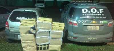 Veículo com mais de 270 quilos de maconha foi apreendido pelo DOF