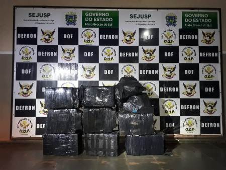 Bicicletas carregadas com quase meia tonelada de maconha foram apreendidas pelo DOF