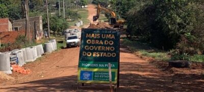 Nova frente de drenagem e asfalto começa em Caracol