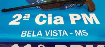 Polícia Militar em Bela Vista prende indivíduo por violência doméstica e posse irregular de arma de fogo