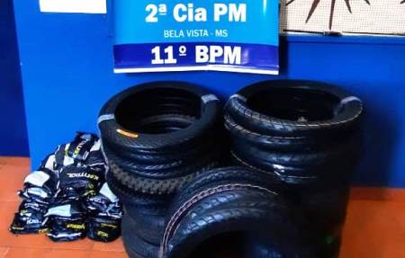 PM em Bela Vista apreende produtos de Descaminho e prende condutor por Direção Perigosa