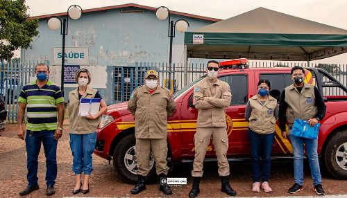Corpo de Bombeiros fiscaliza isolamento social em Antonio João