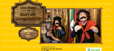 Sicredi Centro-Sul MS promove Live Show com Guri de Uruguaiana em homenagem ao Dia dos Pais