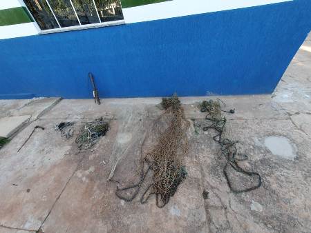 PMA de Jardim fiscaliza os rios Miranda, Formoso e da Prata e apreende redes, espinheis e anzóis de galho