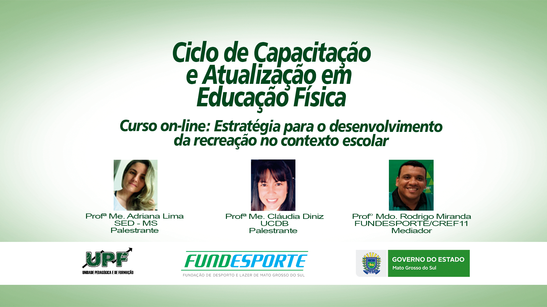 Metodologias de recreação escolar serão discutidas em curso on-line da Fundesporte