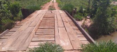 PMA autua gerente de fazenda em R$ 5 mil por construção de ponte em estrada degradando áreas protegidas de córrego