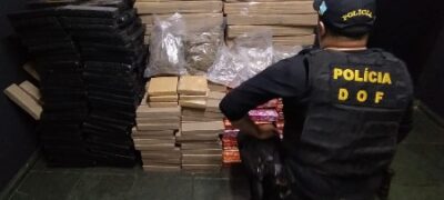 Veículo com mais de uma tonelada de maconha foi apreendido pelo DOF durante a Operação Hórus