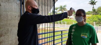 Evento-teste no Guanandizão simula entrada de público e aplicação de protocolos de biossegurança para a Supercopa de Vôlei