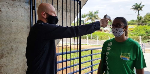 Evento-teste no Guanandizão simula entrada de público e aplicação de protocolos de biossegurança para a Supercopa de Vôlei