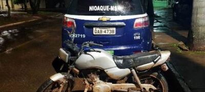 Polícia Militar em Nioaque prende homem por Furto e recupera motocicleta