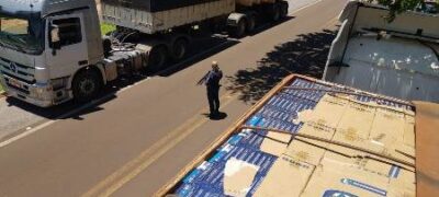 Polícia Militar realiza uma das maiores apreensões de cigarros contrabandeados na área do 11º BPM