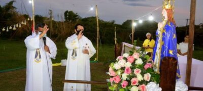 Apesar da pandemia, fiéis pagam promessa a Virgem de Caacupé com missa, novena e carreata em Bela Vista