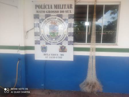 Polícia Militar Ambiental de Bela Vista fiscaliza o rio Perdido em prevenção à pesca predatória e apreende petrechos ilegais