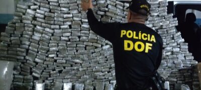 Veículo roubado e carregado com mais de 700 quilos de maconha foi recuperado pelo DOF