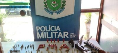 PMA de Bonito prende três caçadores e apreende quatro armas inclusive de uso restrito, 138 munições e 300 kg de carne