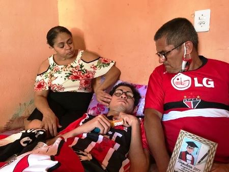 Vaquinha para o tratamento do Iago, jovem apaixonado pelo SPFC que sofreu grave acidente de moto e ficou acamado