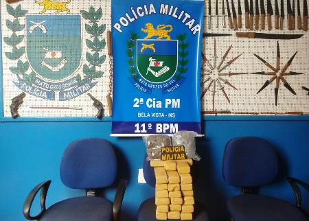 Polícia Militar em Bela Vista apreende adolescente por Tráfico de Drogas e mais de 16 kg de maconha