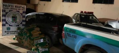 Polícia Militar Ambiental de Batayporã prende adolescente mineiro com 325 kg de maconha em veículo com placas falsas