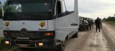 Polícia Paraguaia apreende caminhão carregado com cocaína em Carmelo Peralta