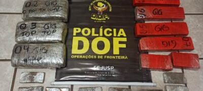 Passageiro de ônibus com maconha e haxixe foi preso pelo DOF durante a Operação Hórus