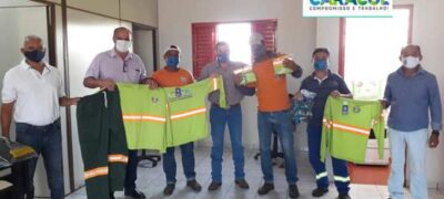 Prefeitura de Caracol distribui kits de proteção individual para garis