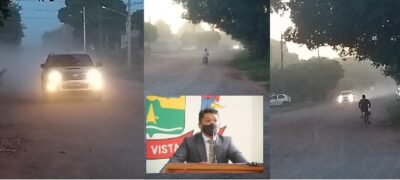 Vereador Edinho Duarte solicita que caminhão pipa molhe as ruas no Bairro Primavera e Rua Dinarte dos Santos