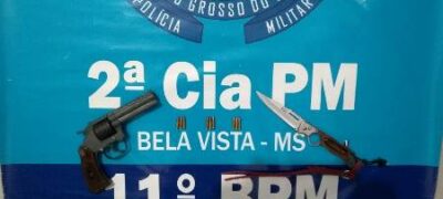 Polícia Militar apreende duas Armas de Fogo durante policiamento em Bela Vista