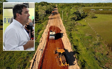 ‘Estrada do Taquari vai transformar a realidade do produtor pantaneiro e a economia local’, diz Eduardo Riedel