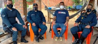 Comandante do 11º BPM visita Policial Militar que se recupera de complicações da COVID-19 em Caracol
