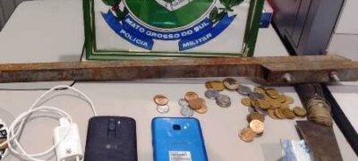 Polícia Militar em Porto Murtinho prende em flagrante homem por furto em loja