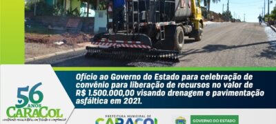 No aniversário de Caracol, prefeito Neco Pagliosa  lança amplo pacote de obras, projetos e serviços
