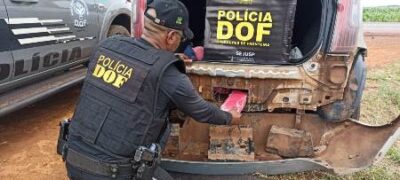 Veículo que seguia para Amambai com pasta base de cocaína foi apreendido pelo DOF durante a Operação Hórus