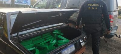 Veículo que seguia com mais de 100 quilos de maconha para São Paulo foi apreendido pelo DOF