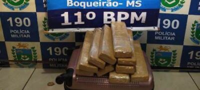 Polícia Militar apreende quase 10 quilos de Maconha no distrito de Boqueirão