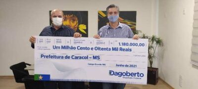 Em audiência Dagoberto Nogueira, o prefeito Neco Pagliosa confirmou a garantia de R$ 1.180.000,00 de emenda parlamentar.