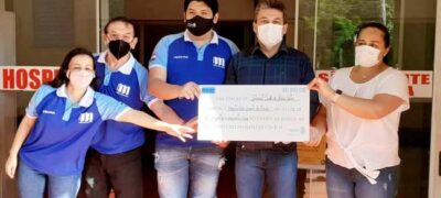 Interact Club de Bela Vista faz doação de 1.250 ao Hospital São Vicente de Paula