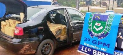 Polícia Militar apreende quase uma tonelada de maconha durante abordagem no distrito de Boqueirão